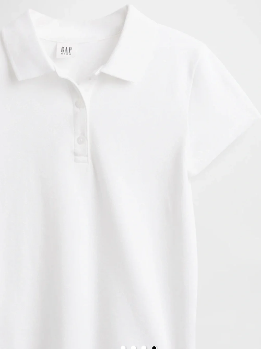 4 White Kids uniform polos unisex with tags